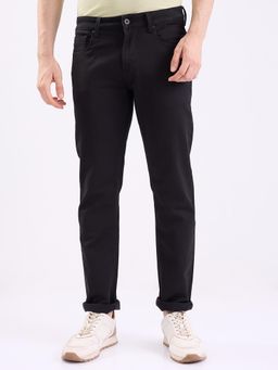 Spykar - Black Mid Rise Comfort Fit Casual Jeans for Men