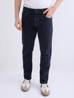Spykar - Navy Blue Mid Rise Comfort Fit Casual Jeans for Men