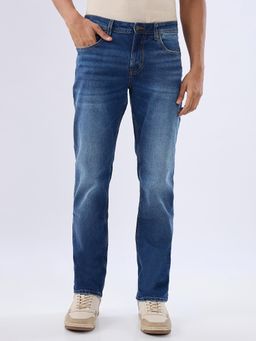 Spykar - Blue Comfort Fit Mid Rise Jeans for Men