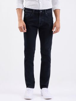 Spykar - Carbon Black Mid Rise Regular Fit Casual Jeans for Men