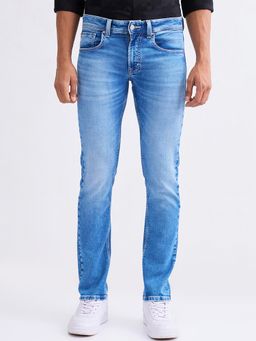 Spykar - Light Blue Mid Rise Regular Fit Casual Jeans for Men