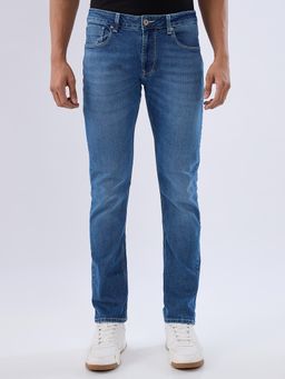 Spykar - Blue Regular Fit Mid Rise Jeans for Men