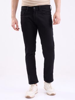 Spykar - Black Low Rise Slim Fit Casual Jeans for Men