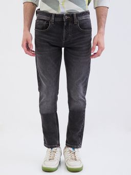 Spykar - Grey Low Rise Slim Fit Casual Jeans for Men