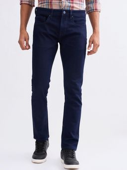 Spykar - Navy Blue Low Rise Slim Fit Casual Jeans for Men