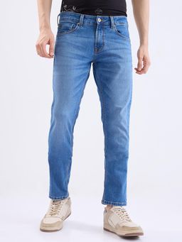Spykar - Light Blue Low Rise Slim Fit Casual Jeans for Men