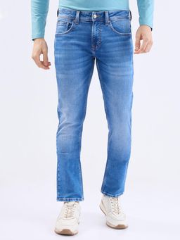 Spykar - Blue Low Rise Slim Fit Casual Jeans for Men