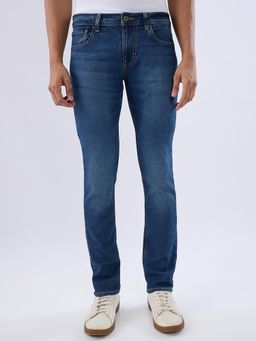Spykar - Blue Slim Fit Low Rise Jeans for Men