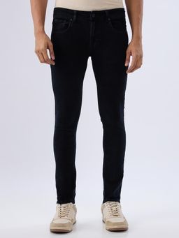 Spykar - Carbon Black Slim Fit Low Rise Jeans for Men