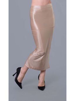 Keepfit - Side Slit Stretchable Saree Shapewear For Women Beige