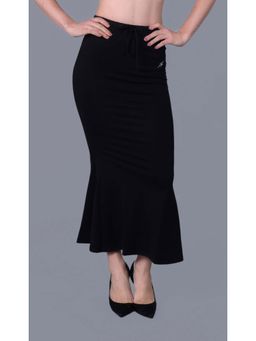 Keepfit - N9 Antibacterial Side Slit Mermaid-Fit Saree Shapewear For Women Black