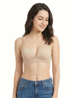 Curwish - Beautiful Basics Nude Non-Wired Everyday T-Shirt Bra
