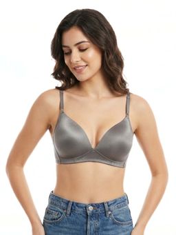 Curwish - Beautiful Basics Grey T-Shirt Bra