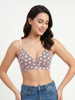 Curwish - Beautiful Basics Love Loops Non-Wired Everyday T-Shirt Bra Pink