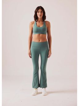 STRCH - Nylon Womens Open Back Seamless Sports Bra Coronet Blue