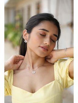 Shaya by CaratLane - Love Lock Necklace in 925 Silver