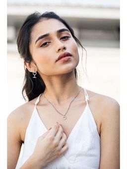 Shaya by CaratLane - Love Lines Necklace in 925 Silver