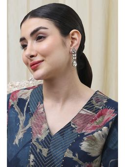 Biba - Women White Brass Drop and Danglers