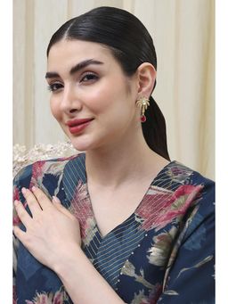 Biba - Women Red Brass Drop and Danglers