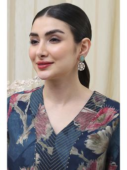 Biba - Women Mint Green Brass Drop and Danglers