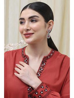 Biba - Women Red Alloy Drop and Danglers