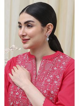 Biba - Women White Alloy Drop and Danglers