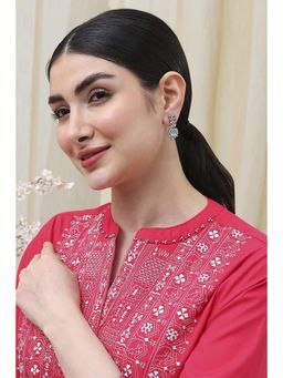 Biba - Women Mint Green Alloy Drop and Danglers