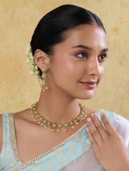 Indinoor - Akshi Punjabi Jadau Multi-Color Jewellery Set