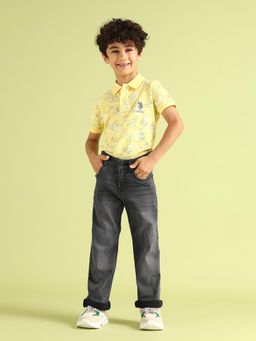 U.S. POLO ASSN. - Grey Solid Cotton Jeans