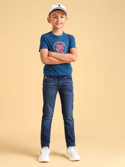 U.S. POLO ASSN. - Boys Blue Solid Straight Jeans