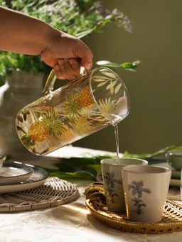 Pure Home + Living - Light Amber Painted Glass Jug