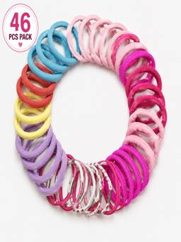 JEWELZ - Multi-Color Soft Elastic Rubber Bands (Pack Of 46)