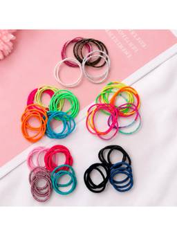JEWELZ - Multi-Color Elastic Rubber Bands (Pack Of 74)