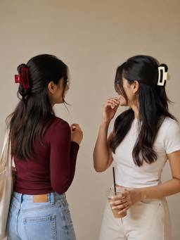 Hair Drama Co. - Multi-Color Mochi Jelly Claw Clips (Pack Of 2)