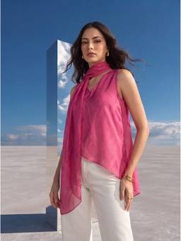 Mamicha - Pink Luxe Top and Scarf