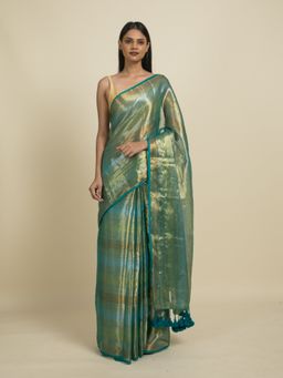 Suta - Green Cotton Zari Saree