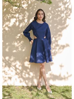 AMOSHI - Cleo Cutout Mini Dress -Navy Blue