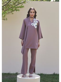 AMOSHI - Dahlia Top with Pant-Mauve Mousse (Set of 2)