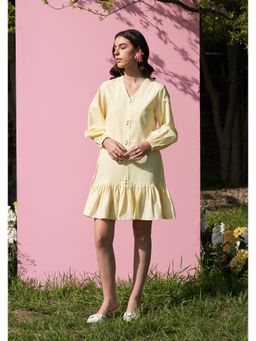 AMOSHI - Dory Mini Dress -Butter Yellow