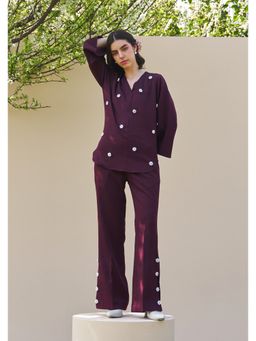 AMOSHI - Greta Co-Ord -Purple (Set of 2)