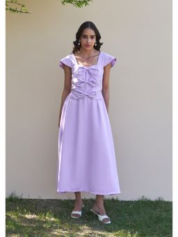 AMOSHI - 3 Bow Midi Dress -Lavender