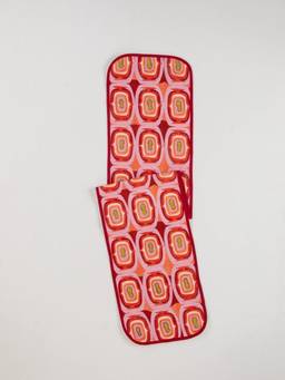 Freedom Tree - Landfall Ogee Mineral Red Geometric Digitally Printed Cotton Table Runner