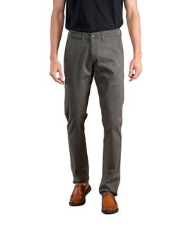 Cantabil - Men Olive Green Solid Casual Trouser