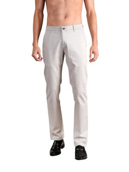 Cantabil - Men Grey Solid Casual Trouser