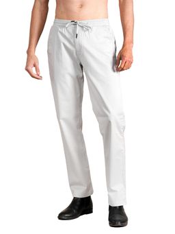 Cantabil - Men Grey Solid Casual Trouser