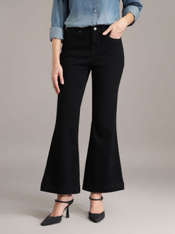 Xpose - Women Black Solid Regular Fit Jeans