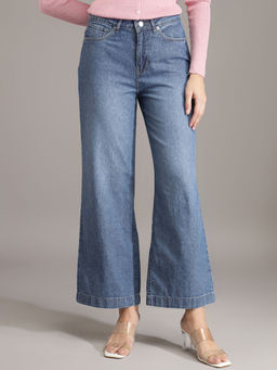 Xpose - Women Blue Solid Straight Fit Jeans