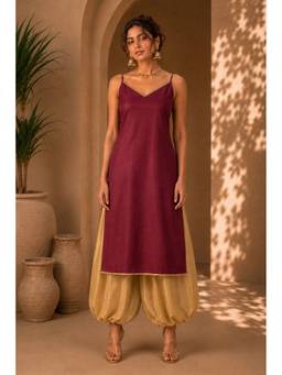 MONK & MEI - Wine Rubaai Co-Ord Set
