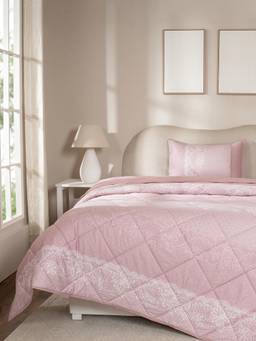 Maspar - Red 100% Cotton Super Soft 110 GSM (60 x90 ) Single Bed Quilt
