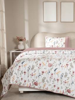 Maspar - Red 100% Cotton Super Soft 110 GSM (60 x90 ) Single Bed Quilt